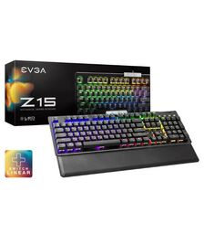 EVGA Z15 RGB Gaming Keyboard RGB Backlit LED - (821-W1-15US-KR)