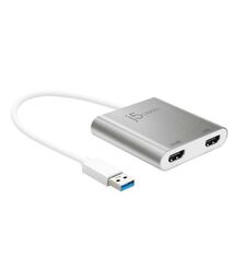 J5create USB 3.0 to 4K & 2K Dual HDMI Multi-Monitor Adapter JUA365