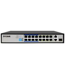 D-Link PoE Ethernet Switch 2 Gigabit Uplink Ports DES-F1018P-E