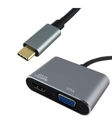 Shintaro USB-C to 4K HDMI & 1080P VGA Hub - 28SH-ADUSBCHDVGA