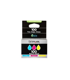 Lexmark #100 TRI PACK INK - CYAN YELLOW MAGENTA - P/N:14N1291