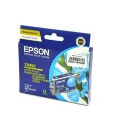 Genuine Epson T0492 Cyan Ink Cartridge - C13T049290