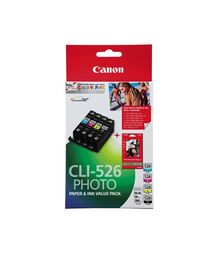 Canon CLI526C M Y BK PP2014X6-50 - P/N:CLI526VP