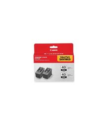 Canon PG40 TWIN PK BLK Ink CartridgeS - P/N:PG40-TWIN