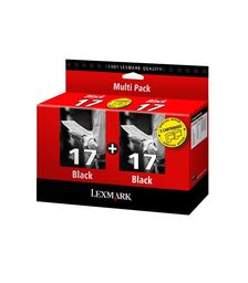 Lexmark #17 & #17 BLACK TWIN PACK Ink CartridgeS - P/N:TPANZ03