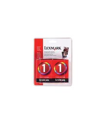 Lexmark #1 & #1 TWIN PACK STD Ink CartridgeS - P/N:TPANZ07