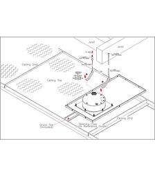 CyberData VoIP Singlewire Ceiling Tile Speaker - 11200