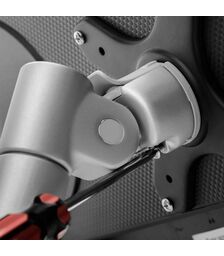 ATDEC Single Monitor Arm Channel Wall Mount Silver AWMS-46W35