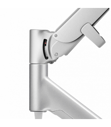 ATDEC AWM Single Arm Dual Rail Desk Mount Silver (AWMS-RHXB-GC-S)