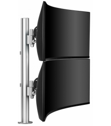 ATDEC Dual Curved Monitor Mount Silver AWMS-2-LTH75-S-KIT