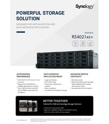 Synology RackStation Diskless Intel Xeon 8Core - 29RS4021XS+