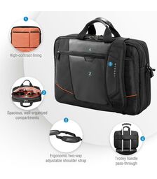 EVERKI 16inch Flight Checkpoint Friendly Briefcase - (EKB419)