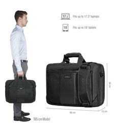EVERKI 17.3" Versa Checkpoint Friendly Briefcase - (EKB427BK17)