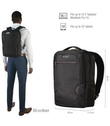 EVERKI 14.1" Slim Backpack Perfect for MacBook Pro 15 (EKP118)