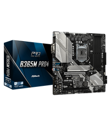 ASRock B365M PRO4 Desktop Motherboard Socket H4 LGA-1151 Intel