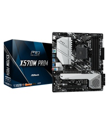 ASRock X570M Pro4 Desktop Motherboard Socket AM4 AMD