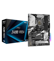 ASRock Z490 Pro4 Desktop Motherboard ATX Intel Socket LGA-1200