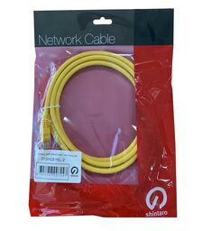 Shintaro Cat6 24 AWG Patch Lead Yellow 1m - 01SHC6-YEL-1