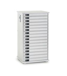 LapCabby Lyte 16-Device Static AC Charging Locker - 15LC-LYT-16MD-CH