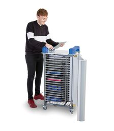 LapCabby UniCabby AC Charging Trolley - 15LC-UNI-20H-BL