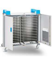 LapCabby UniCabby 32 Horizontal Charging Trolley - 15LC-UNI-32H-BL