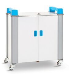 LapCabby UniCabby 32 Horizontal Charging Trolley - 15LC-UNI-32H-BL