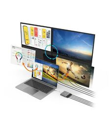 J5create USB-C to 4-Port Quad HDMI Multi-Monitor Adapter (JCA366)