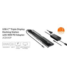 J5create Triple Display Docking Station 100W PD adaptor (JCD543P)