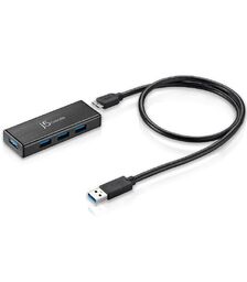 J5create USB 3.0 4-port Hub with 5V Power Adaptor (JUH340)