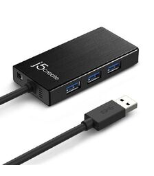 J5create USB 3.0 to RJ-45 Gigabit Ethernet 3-Port HUB (JUH470)