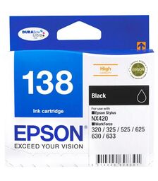 Epson 138 High Capacity Black Ink Cart - C13T138192