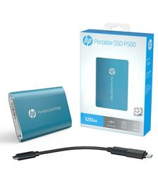 HP Portable SSD P500 120GB Blue - 7PD47AA#ABB