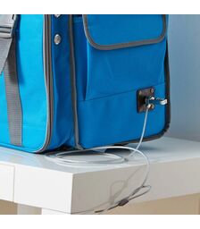 LapCabby GO2 6 Charge Portable AC Charging Case - 15LC-GO2-BL