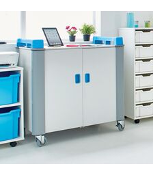 LapCabby 20 Device Mobile AC Charging Trolley - 15LC-LAP-20V-BL