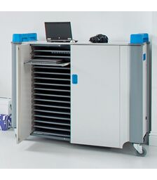LapCabby 32-Device Mobile AC Charging Trolley - 15LC-LAP-32H-BL