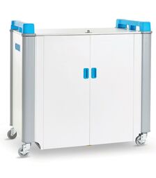 LapCabby 32-Device Mobile AC Charging Trolley - 15LC-LAP-32H-BL