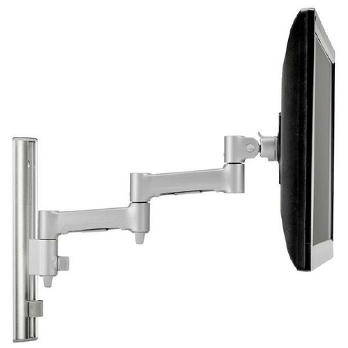 ATDEC Single Monitor Arm Channel Wall Mount Silver AWMS-46W35