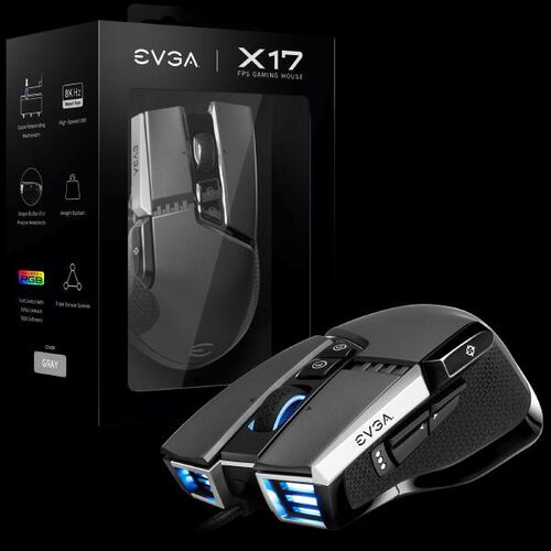 EVGA X17 Gaming Mouse Grey - (903-W1-17GR-K3)