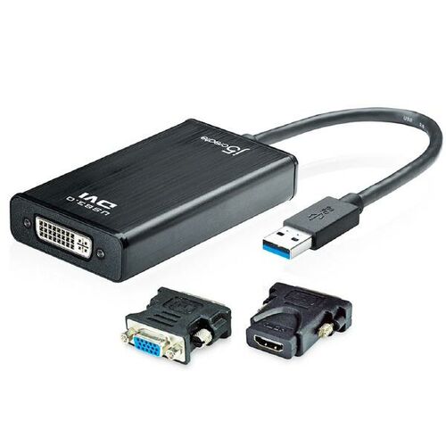 J5create USB 3.0 DVI Display Adapter VGA and HDMI Adapters JUA330U