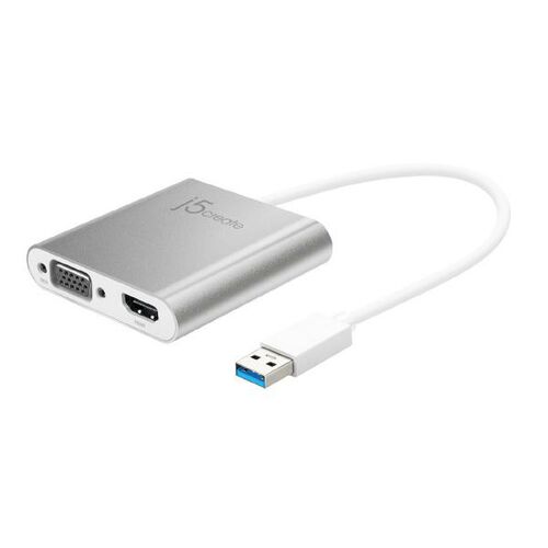 J5Create USB 3.0 to HDMI & VGA Multi-Monitor Adapter (JUA360)