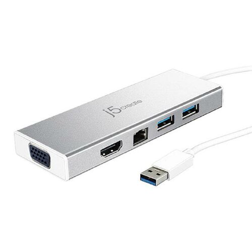 J5create USB 3.0 Mini Dock for Dual display (JUD380)