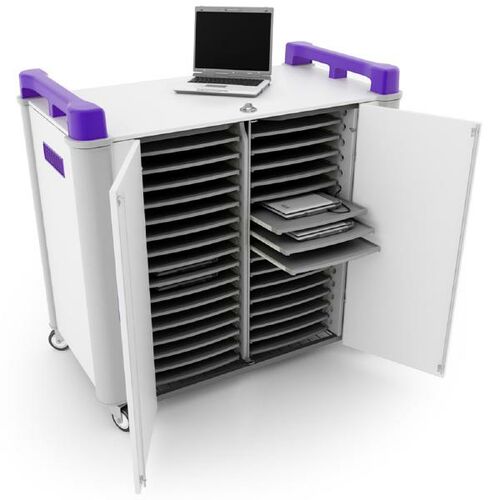 LapCabby 32-Device Mobile AC Charging Trolley - 15LC-LAP-32H-BL