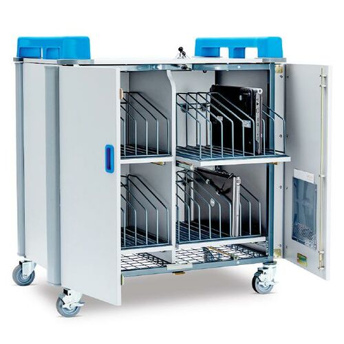 LapCabby 32 Device Mobile AC Charging Trolley - 15LC-LAP-32V-BL