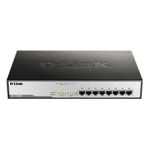 D-LINK 8-Port Gigabit PoE Unmanaged Switch - (DGS-1008MP)