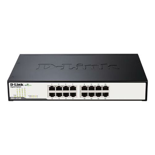 D-Link 16-Port Copper Gigabit Unmanaged Switch - (DGS-1016D)