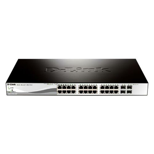 D-Link 28-Port Gigabit Smart Managed PoE Switch - (DGS-1210-28P)