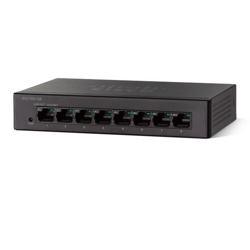 Cisco SG 110 8-Port Gigabit Unmanaged Desktop Switch SG110D-08-AU