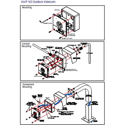 CyberData IP Version 3 Outdoor Intercom 011186