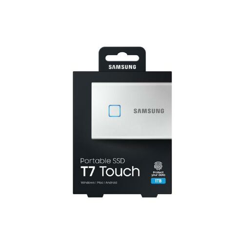 Samsung T7 Touch Portable SSD 1TB USB3.2 - 06SU-T7-1TSIL