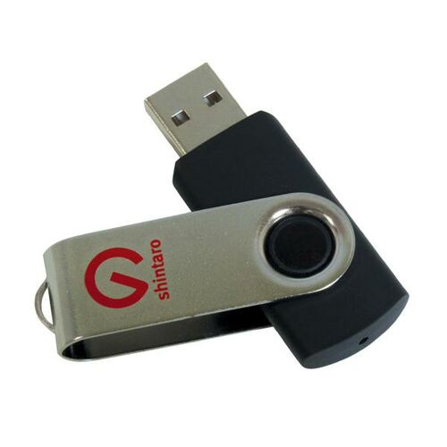 Shintaro 16GB USB2.0 Rotating Pocket Disk - 08SHR16GB